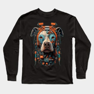 Industrial Punk Dogs by Liza Kraft 6.0 Long Sleeve T-Shirt